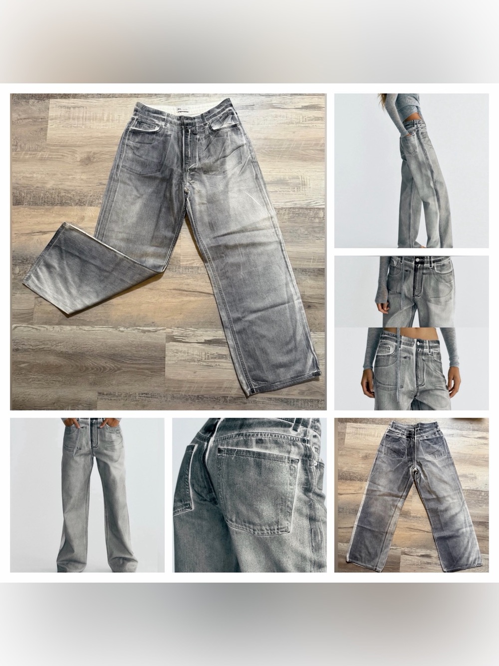 NEW Zara Women’s Loose Fit TRF High Waisted Jeans Size 8